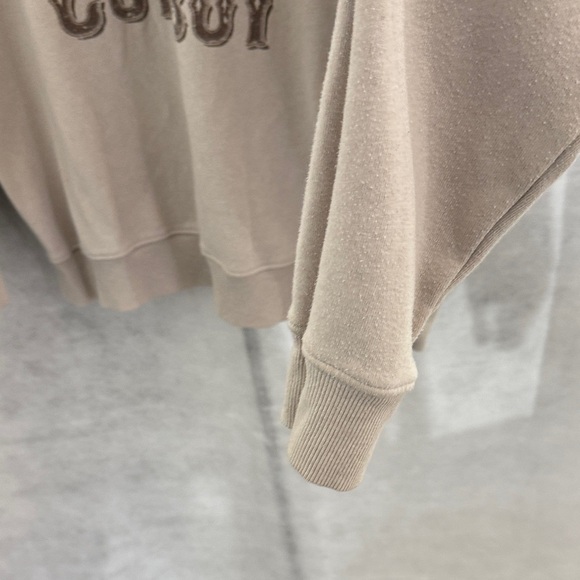 Howdy Cowboy Graphic Sweater - Tan - Picture 3 of 6